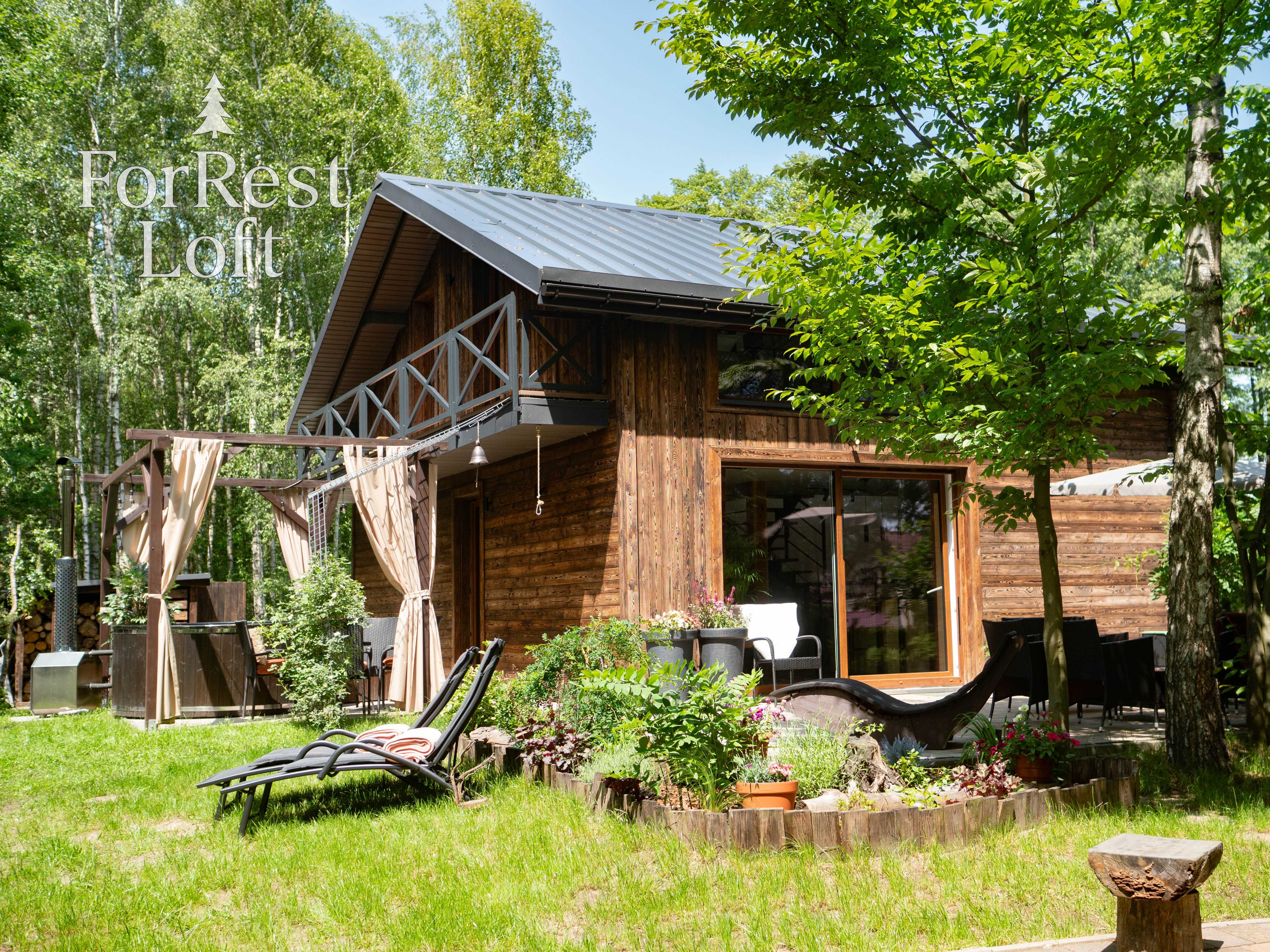 Klimatyczny Nowy dom w lesie z  Dużym Jaccuzi.Imprezy okolicznościowe!