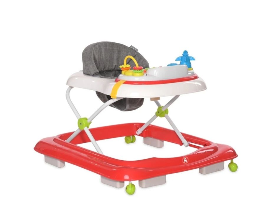 Andador Infantil Sea Adventure Da LORELLI Branco Vermelho