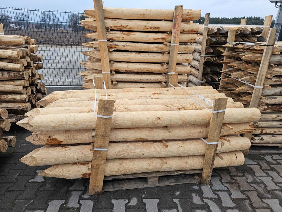 PALIKI MELIORACYJNE do faszyny i palisady, kołki, pale L=0,8 - 3,0m