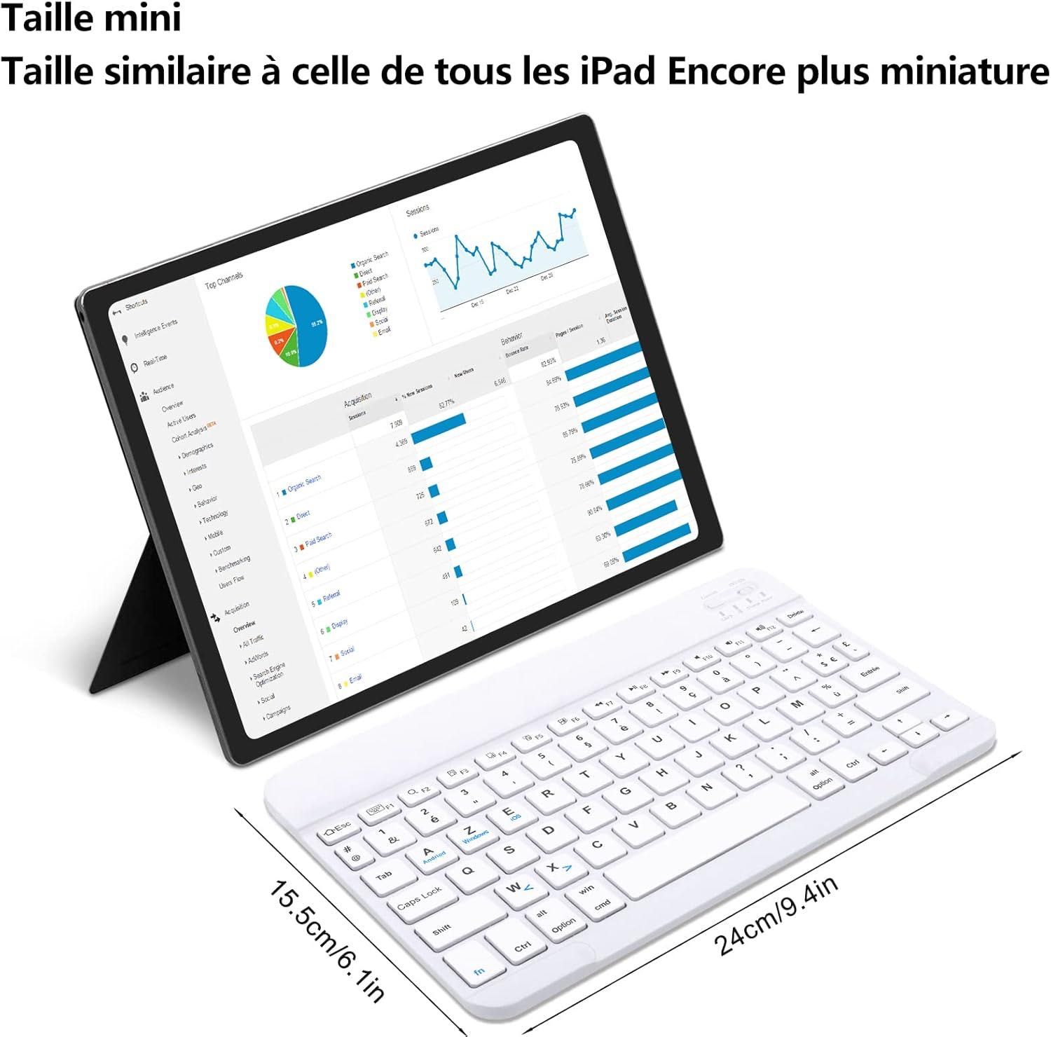 Klawiatura bezprzewodowa Bluetooth SENGBIRCH [AZERTY francuski]