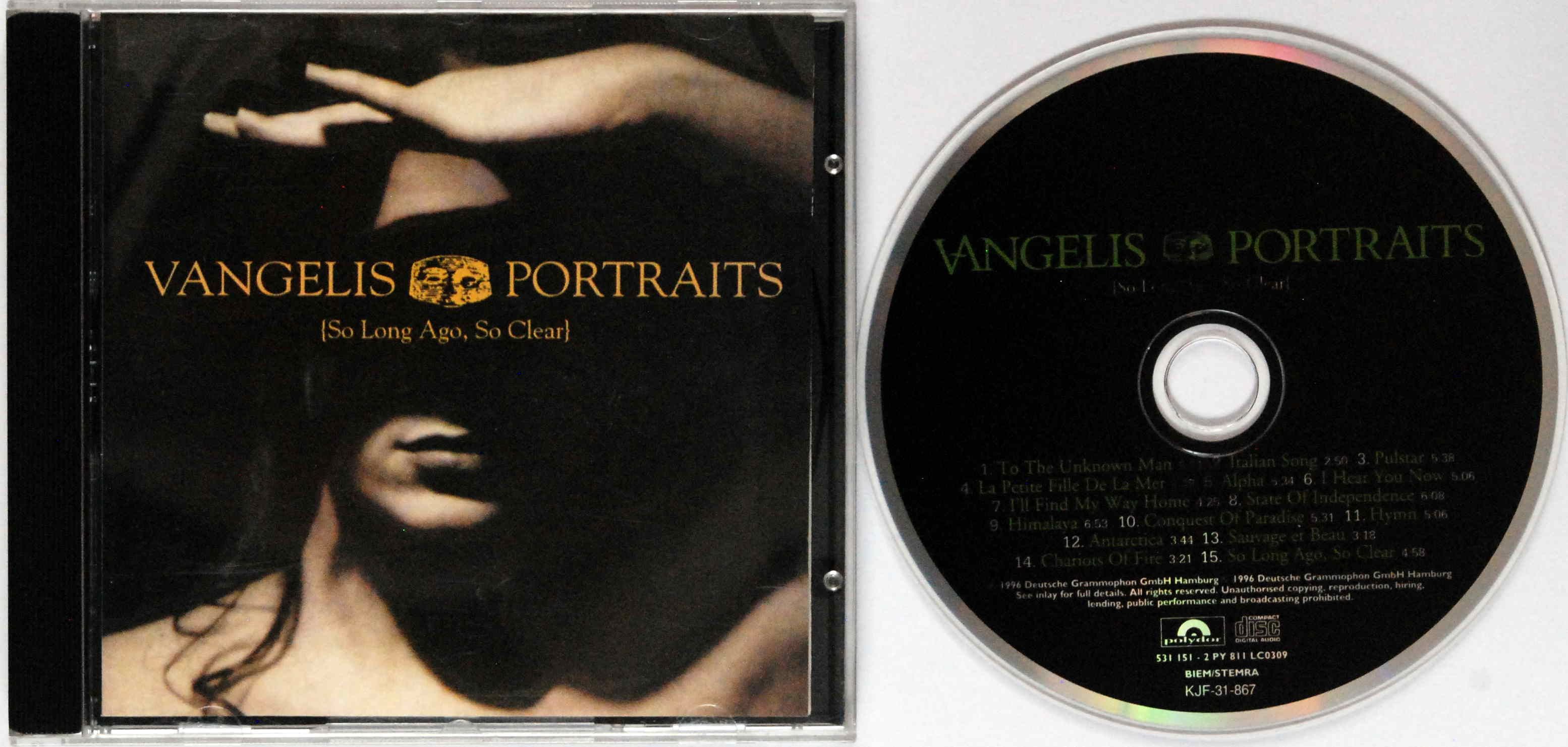 (CD) Vangelis - Portraits (So Long Ago, So Clear) - Unofficial Release