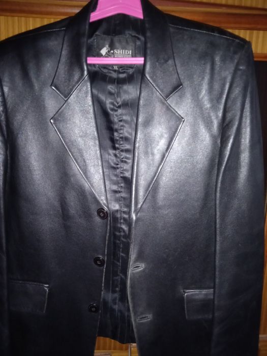 Пиджак мужской кожаный, р.50, хор сост.