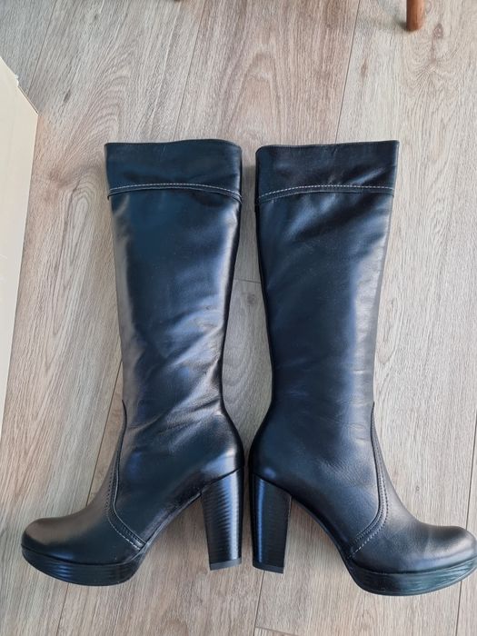 NOWE Buty zimowe skórzane kozaki r 37 Syrena