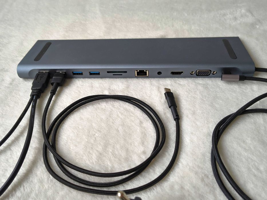 Jak nowa stacja robocza dokująca USB-C 11w1 Lenovo Acer HP Dell Asus