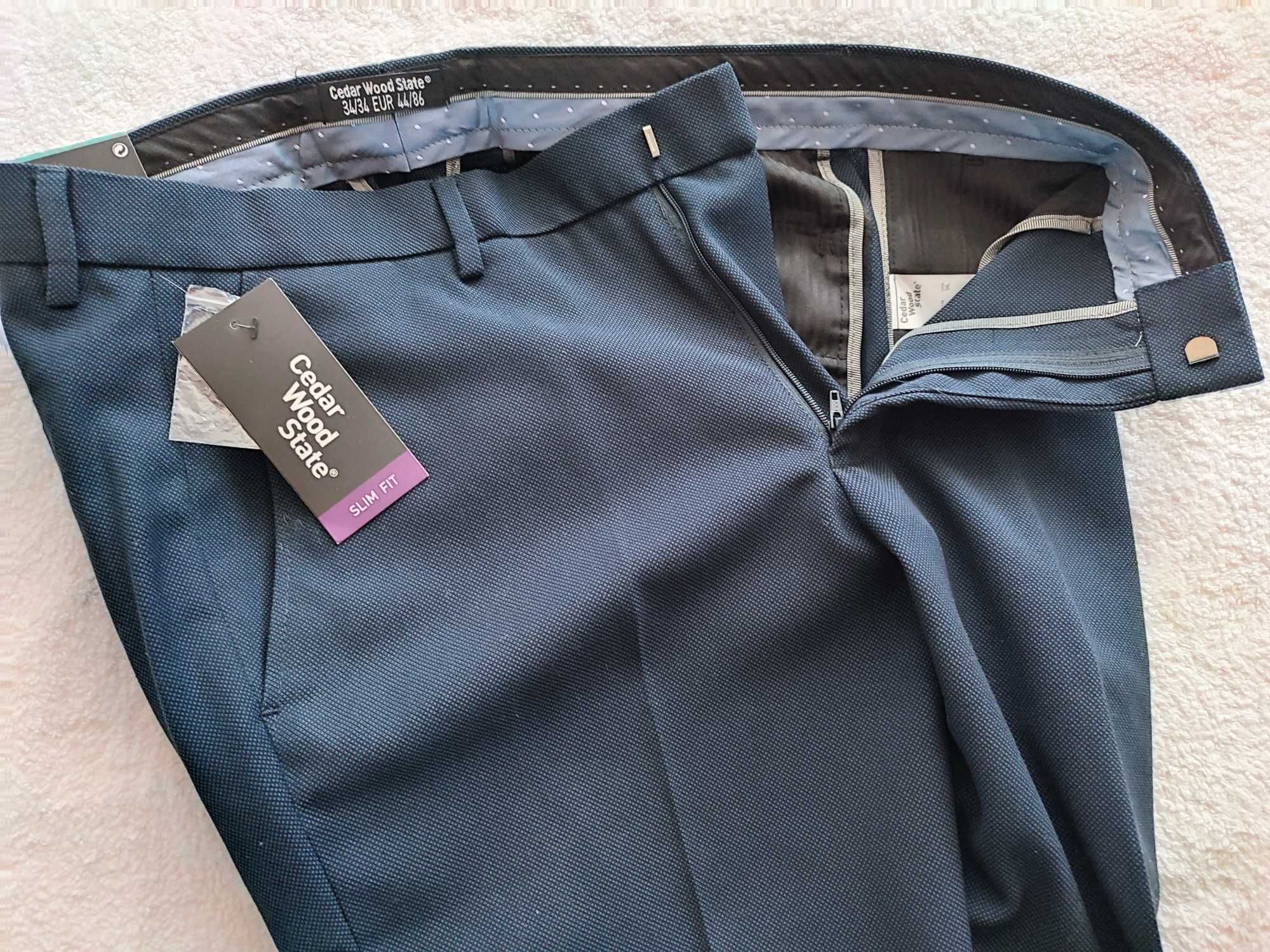 Primark Nowe  wizytowe spodnie garnitur r  34/34(86cm)