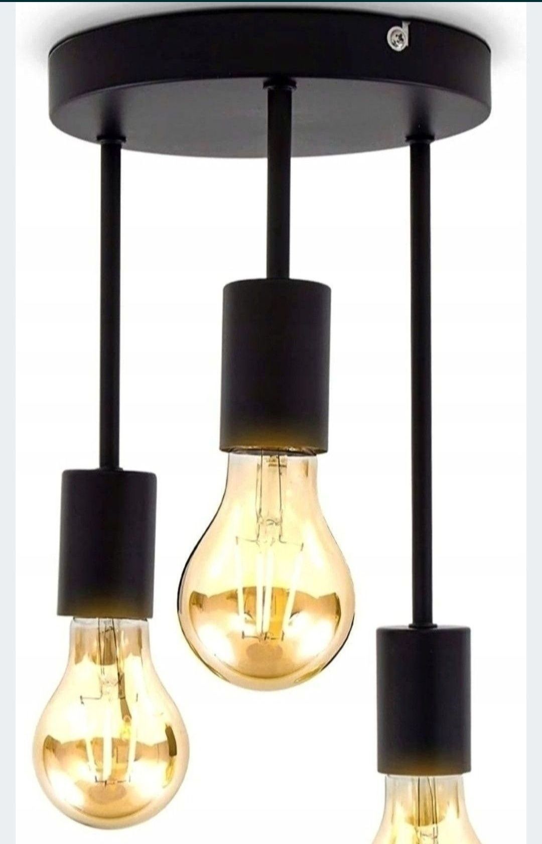 Lampa kolekcjonerska retro sufitowa 3xe27 zarowki gratis