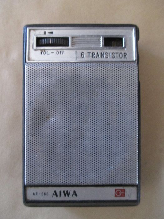 Vintage Aiwa AR-666 6 Transistor Am Rádio De Bolso Feito No Japão