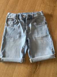 Krótkie spodenki jeansowe Zara roz 128