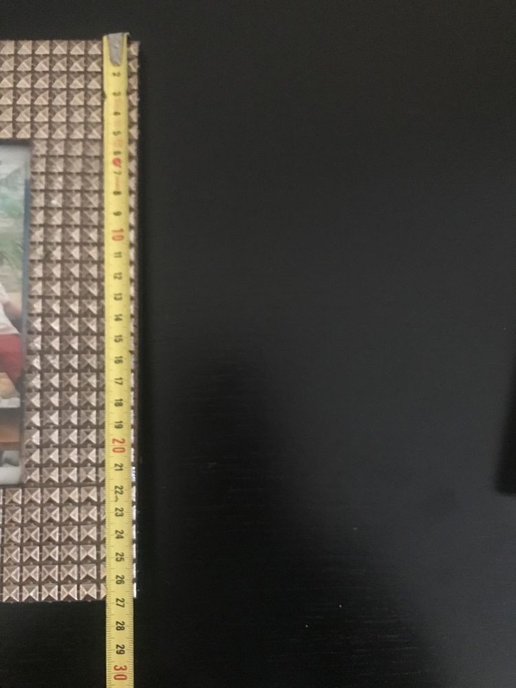 Dois porta retratos em dourado