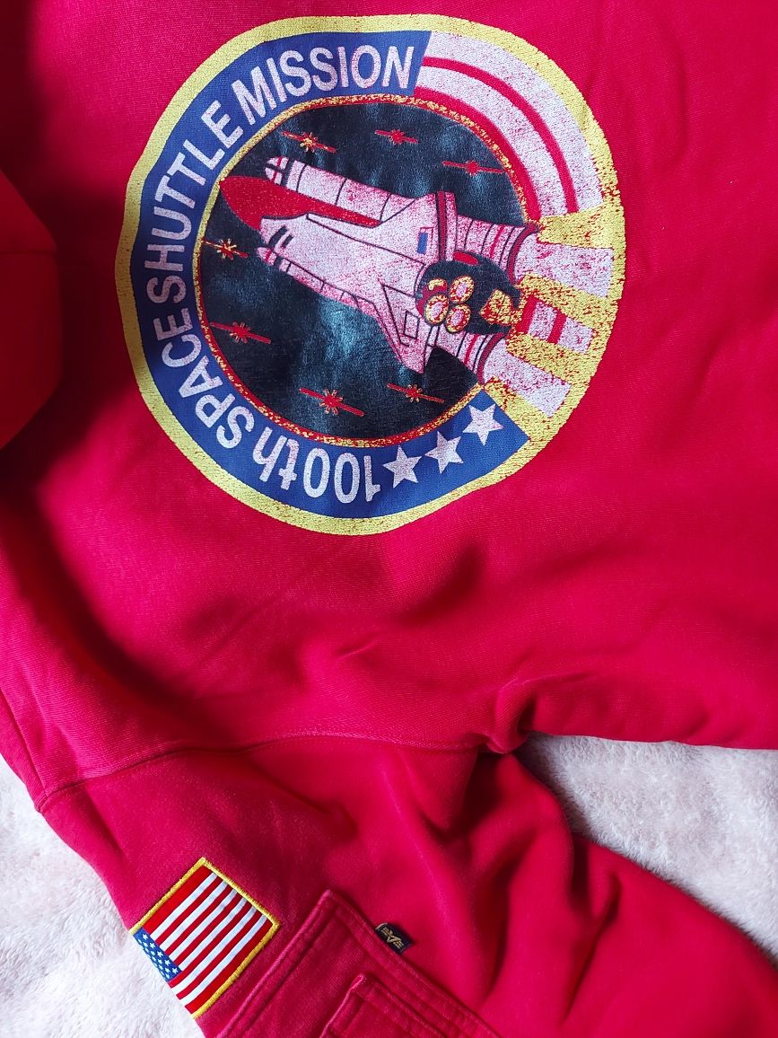 Bluza kangurek alpha industries size M czerwona