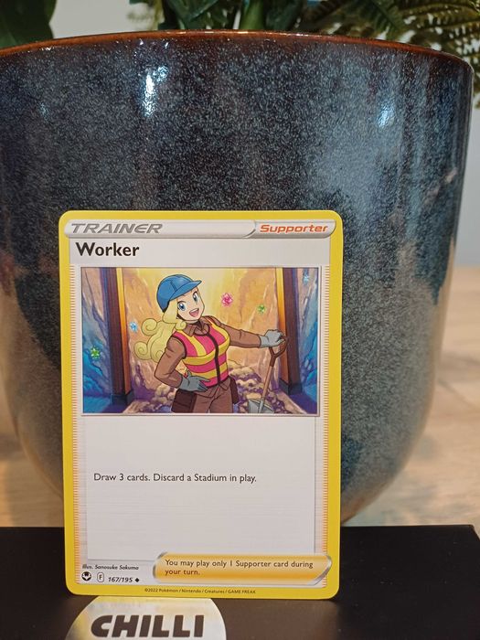 Carta Pokémon Worker #167/195