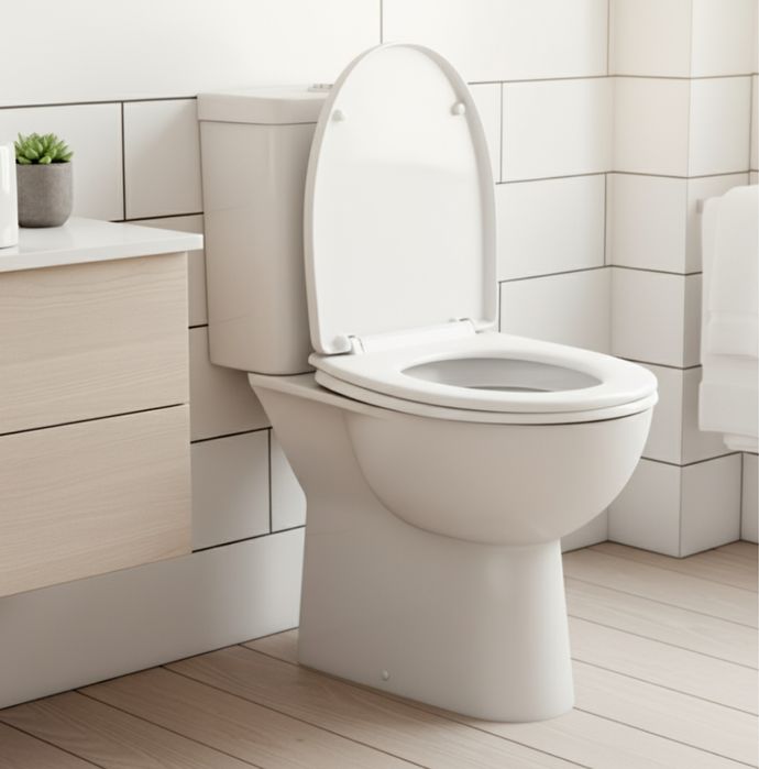 Twarda deska sedesowa wolnoopadająca uniwersalna klapa do WC