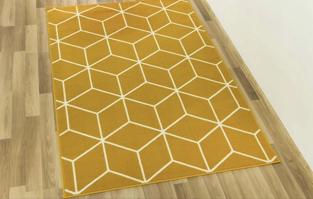 Dywan Luna 160x225 cm w kolorze musztardowym