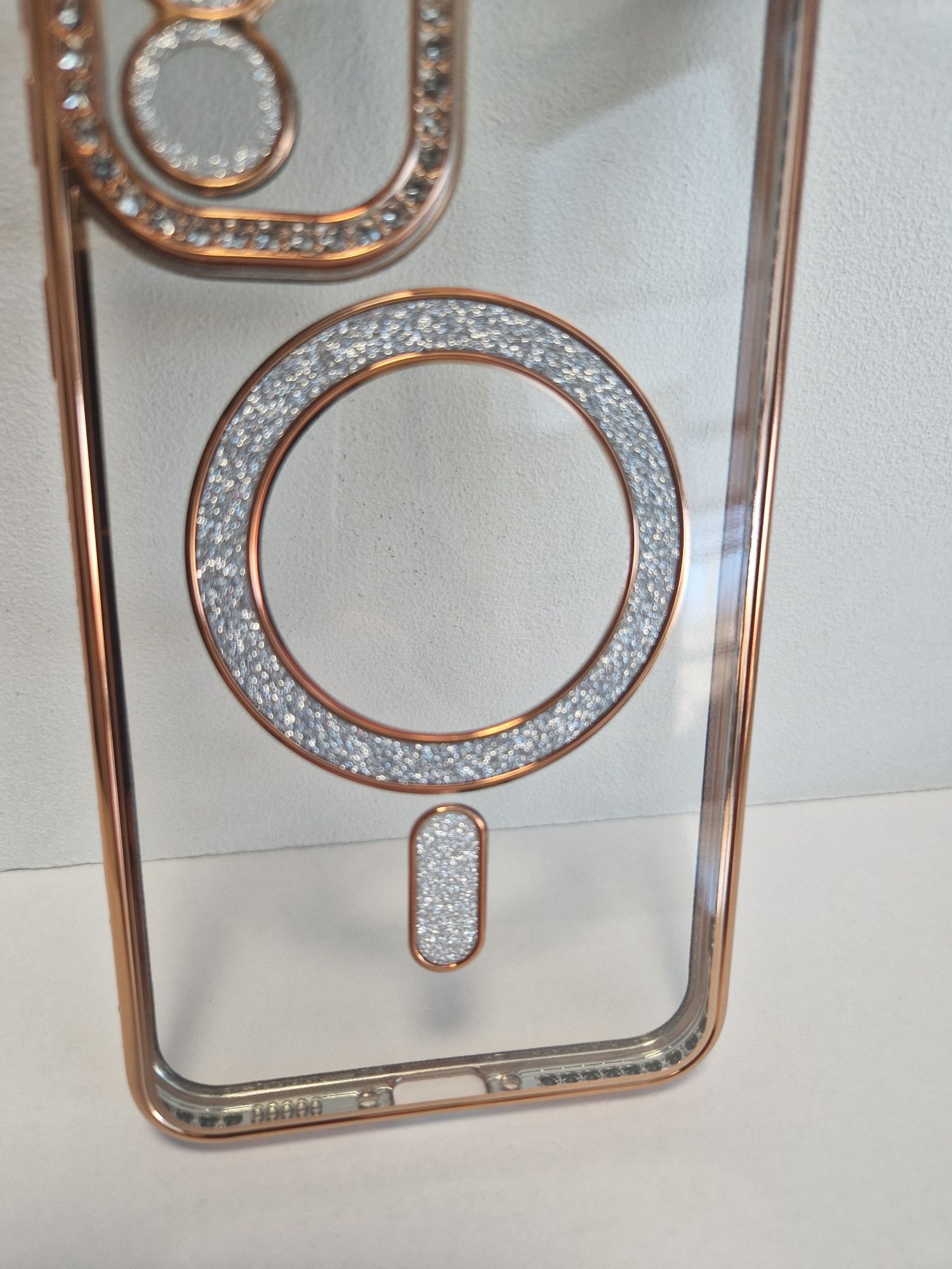 Bling Magsafe Case do Samsung Galaxy A56 5G złoty