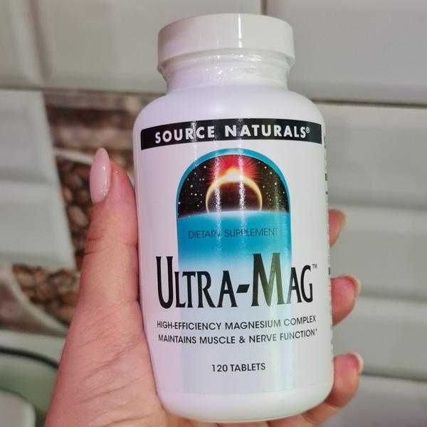 Ультра Маг, Ultra Mag, Магний с витамином В, США, 120 таблеток