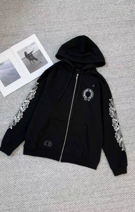 Кофта chrome hearts худи кофта черная хром