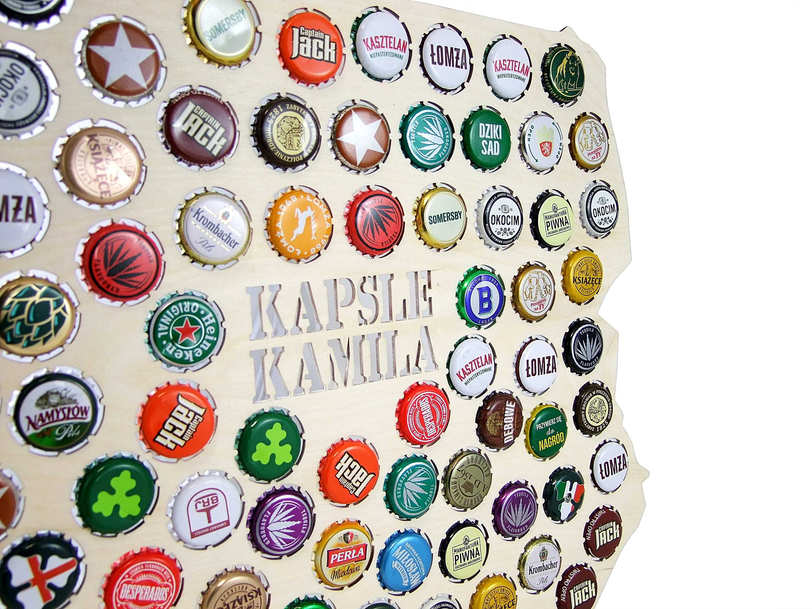 Mapa Polski Na Kapsle Kolekcja Kapsli Beer Cap Twoje Imię Magnolit