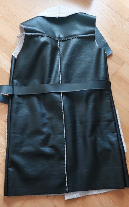 Colete comprido ecopele