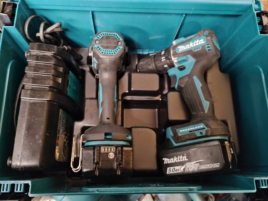 Makita zestaw wkrętarek dhp487+dtd152 18v