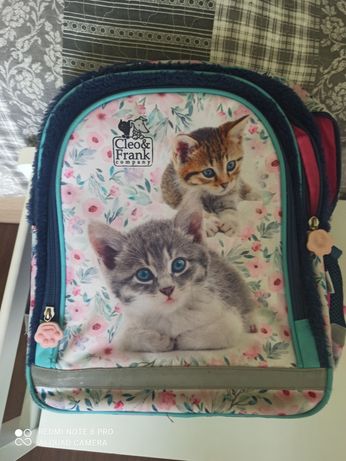 Plecak szkolny z kotkami