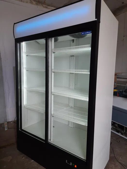 Широкий двухдверный холодильник бу большой витрина ларь шкаф СКЛАД