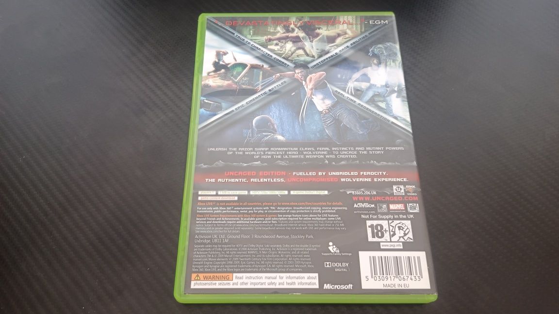 X-Men Origins Wolverine Uncaged Edition Eng Xbox 360