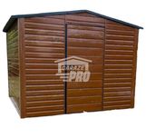 Domek Ogrodowy 3x3 Drzwi Drewnopodobny - Ciemny orzech  GP240