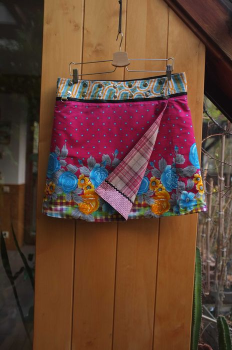 dwustronna designerska spódnica zimowa Zand Amsterdam wełniana wełna