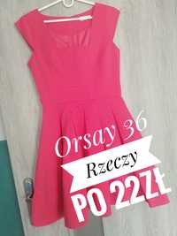 Różowa sukienka Orsay 36