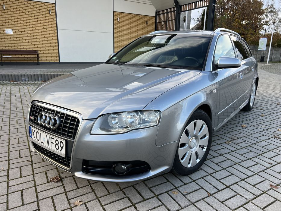 Audi A4 B7 2.0 TDI 140KM Full Sline Duża Navi Czarny Sufit Skóry MEGA