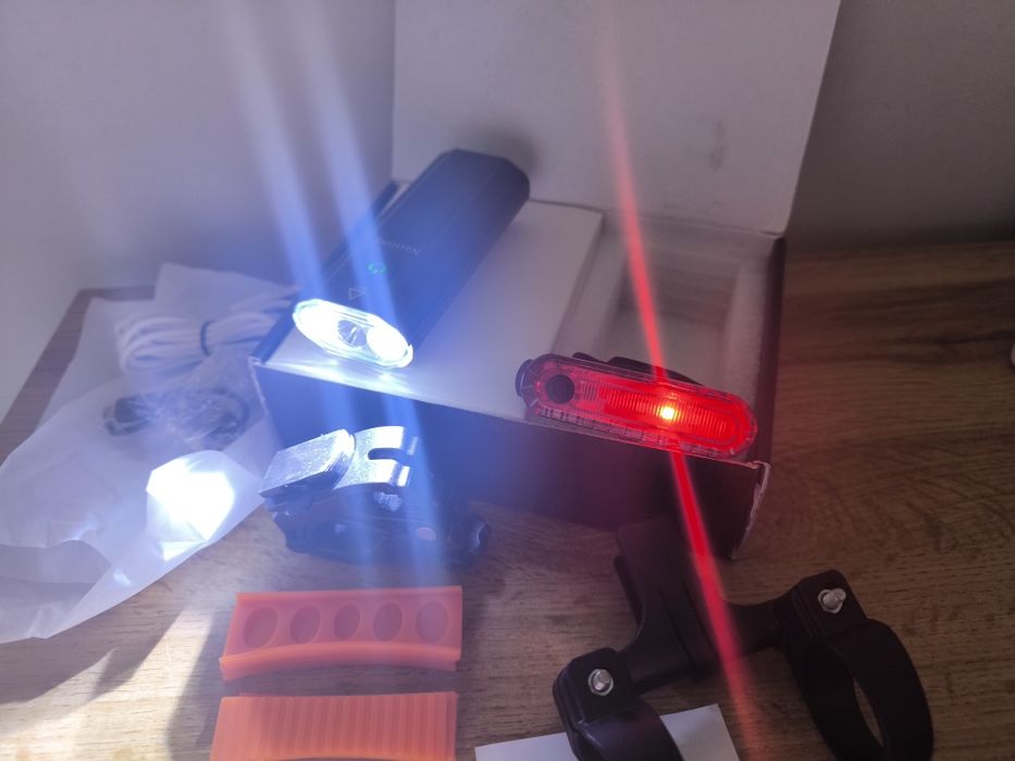 Światła rowerowe USB metalowe 3000lm