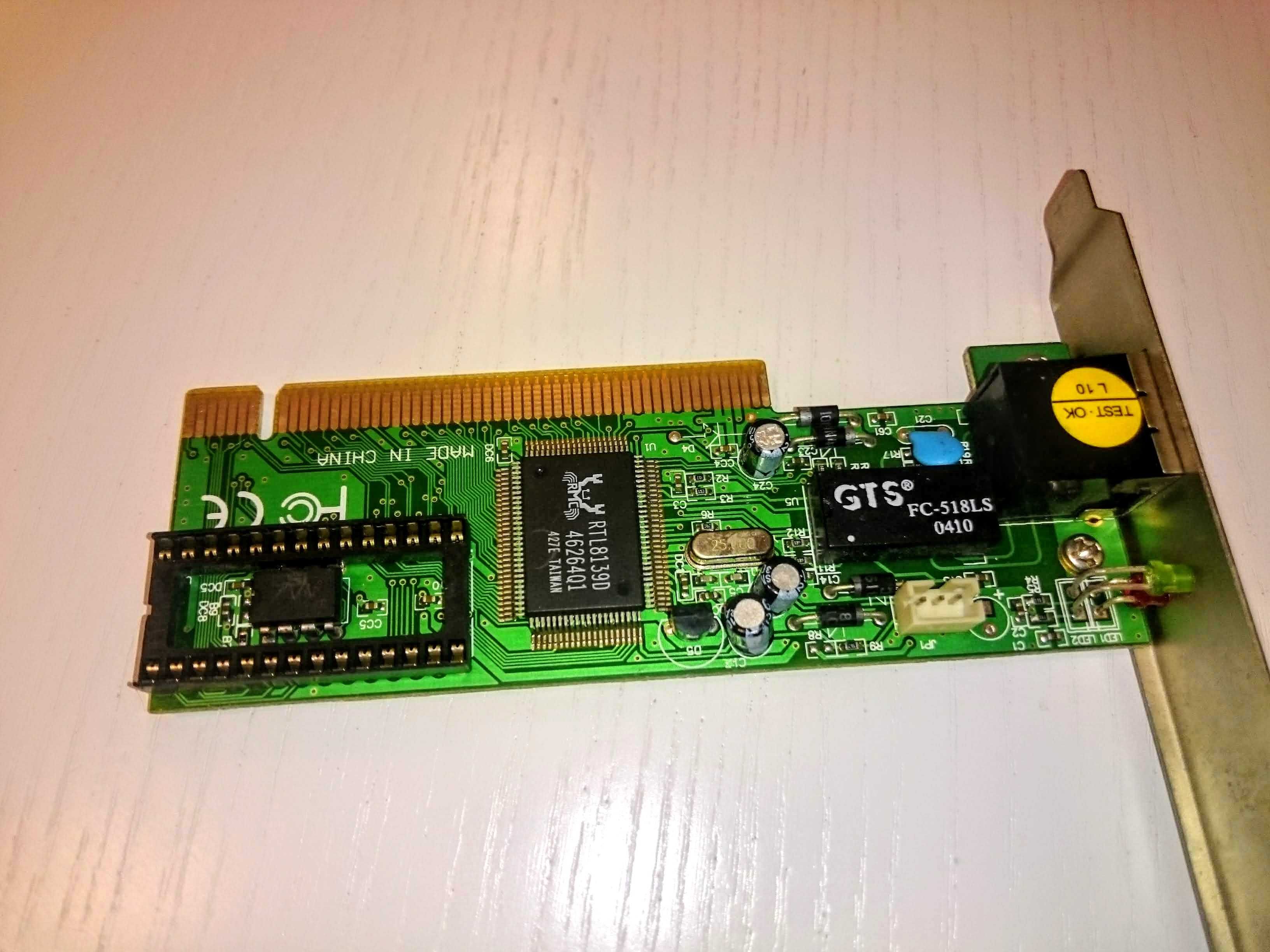 Б/в мережева карта NIC-R1 (lan card PCI) для ПК, 100 Mb