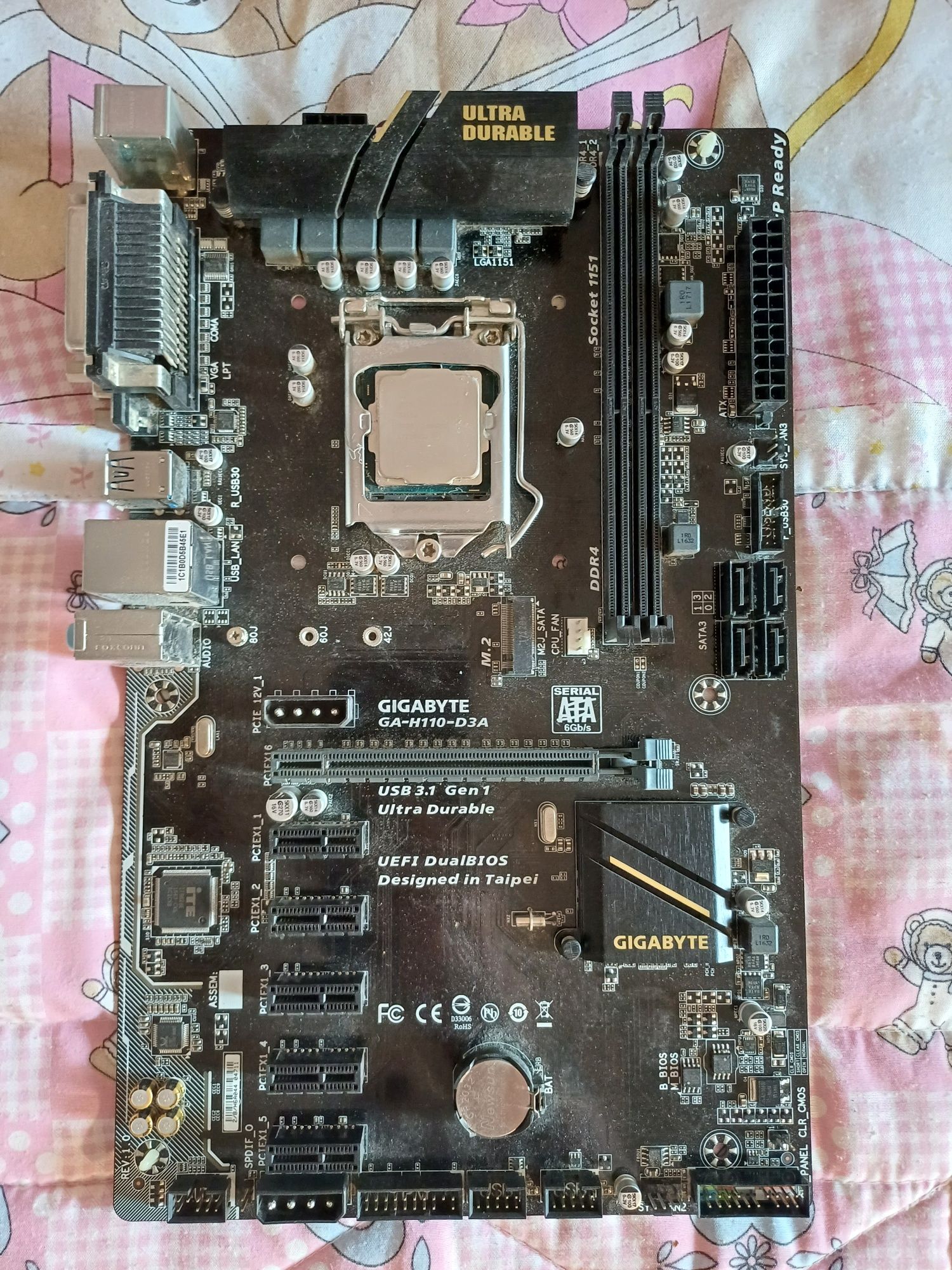 Gigabyte GA-H110A-3DA комплект