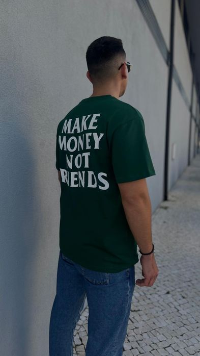 T-shirt Make Money Not Friends oversize
