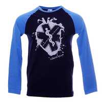 Koszulka Serce Ratownika z długim rękawem granatowo niebieska (xl)