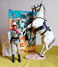 The Lone Ranger Rides Again 3 bonecos anos setenta da "Marx Toys"
