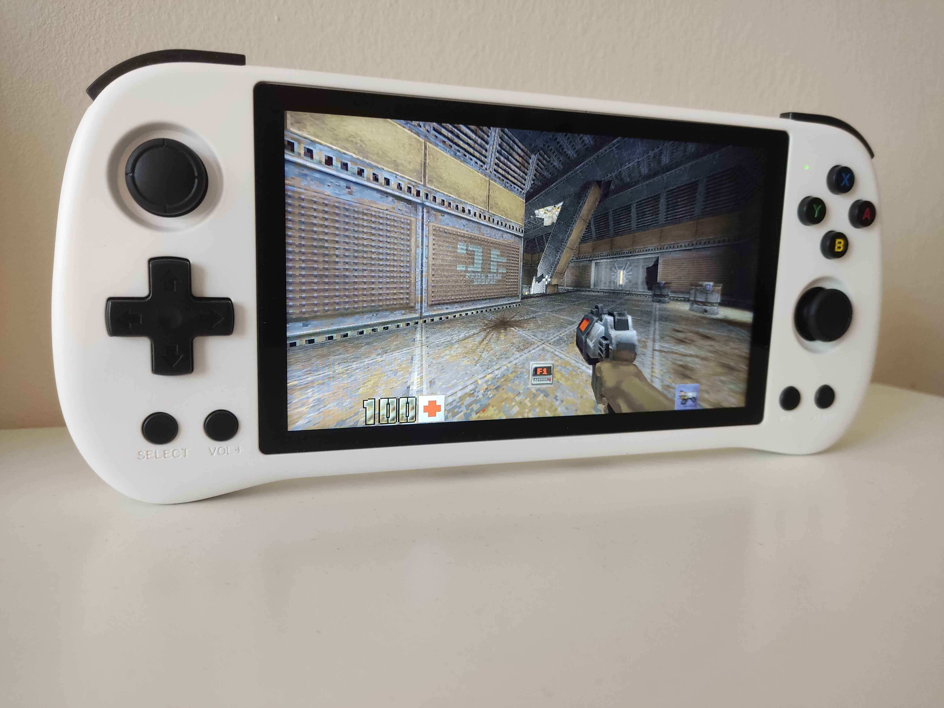 Konsola przenośna Powkiddy X55, nowa, etui, GTA, Quake, Doom, microSD