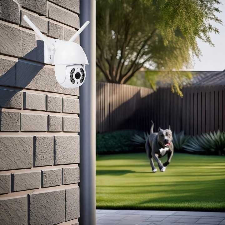 Zewnętrzna Kamera obrotowa WiFi IP FullHD audio dźwięk domofon rozmowa