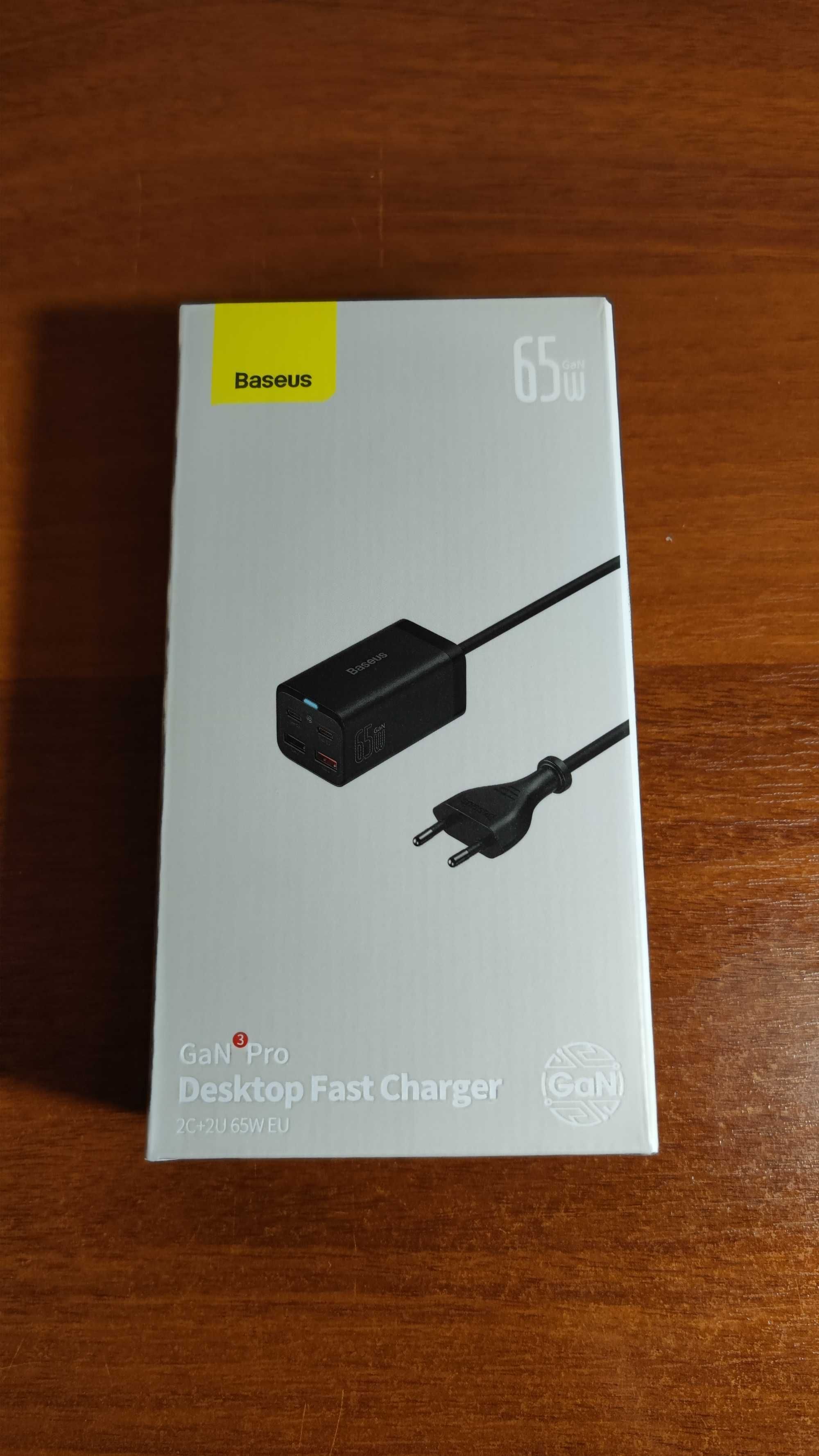 Baseus 65W Desktop Fast Charger 2C + 2U + TypeC cable