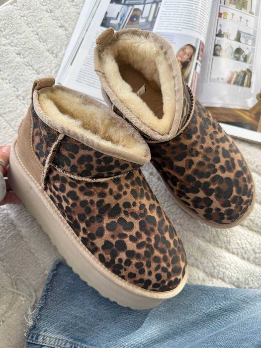 Угги Ugg Classic Ultra Mini Platform Leopard / Уггі Класік Леопард