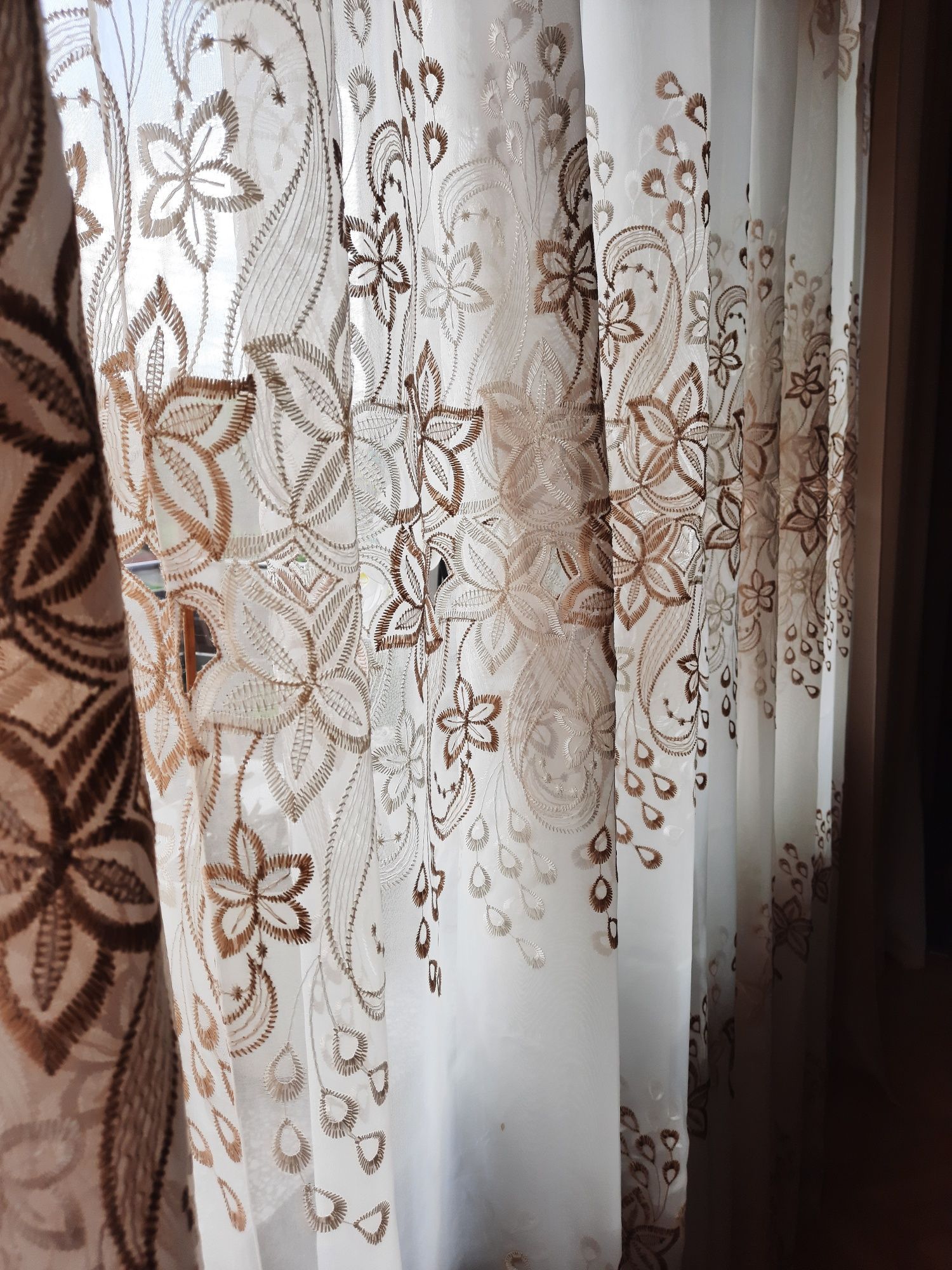 Firanki z 4 pasami gipiury 2 szt.