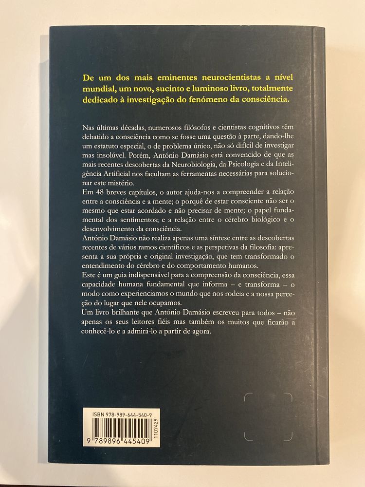 Sentir e Saber – António Damásio