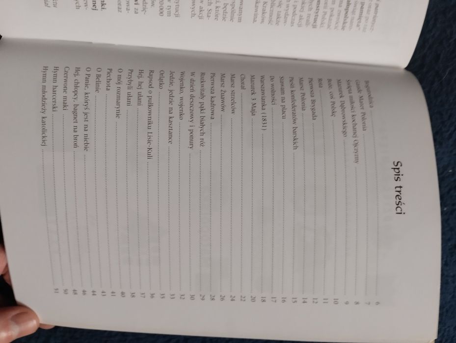 Śpiewnik pieśni patriotycznych.