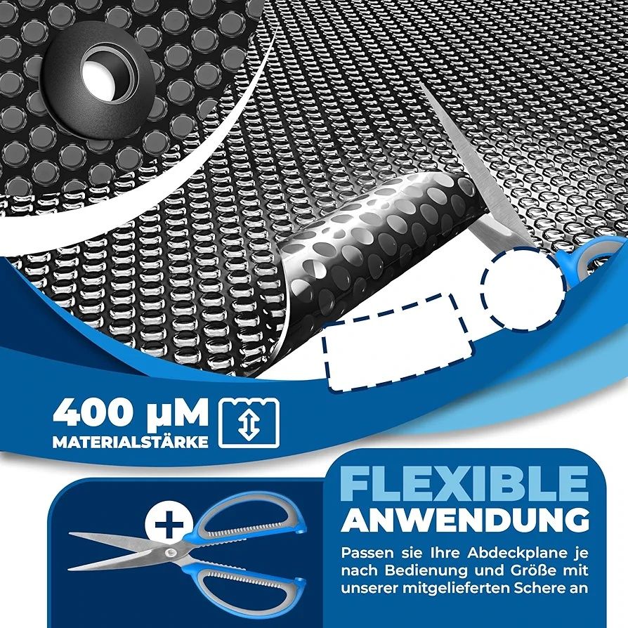 KESSER® Plandeka solarna do basenu, okrągła,Ø 427 cm