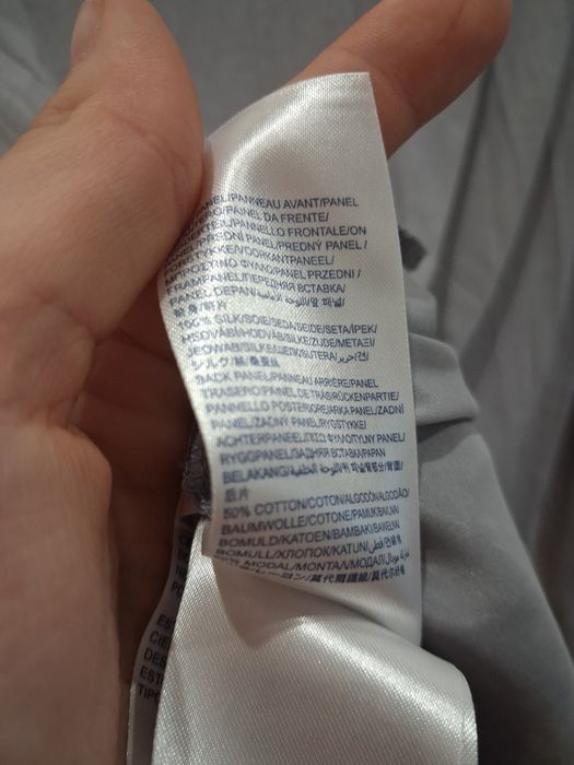 Tommy Hilfiger bluzka szara damska z jedwabiem. M