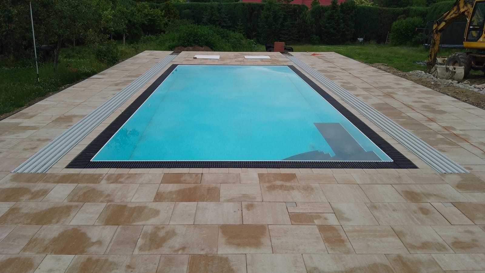 Basen polipropylenowy przelew 9,0x3,0x1,5m+wyposażenie PREMIUM