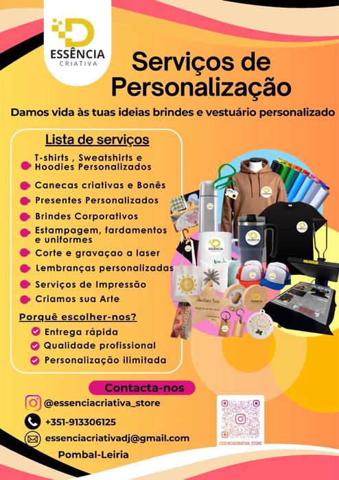 Serviços de personalizaçao essencia criativa