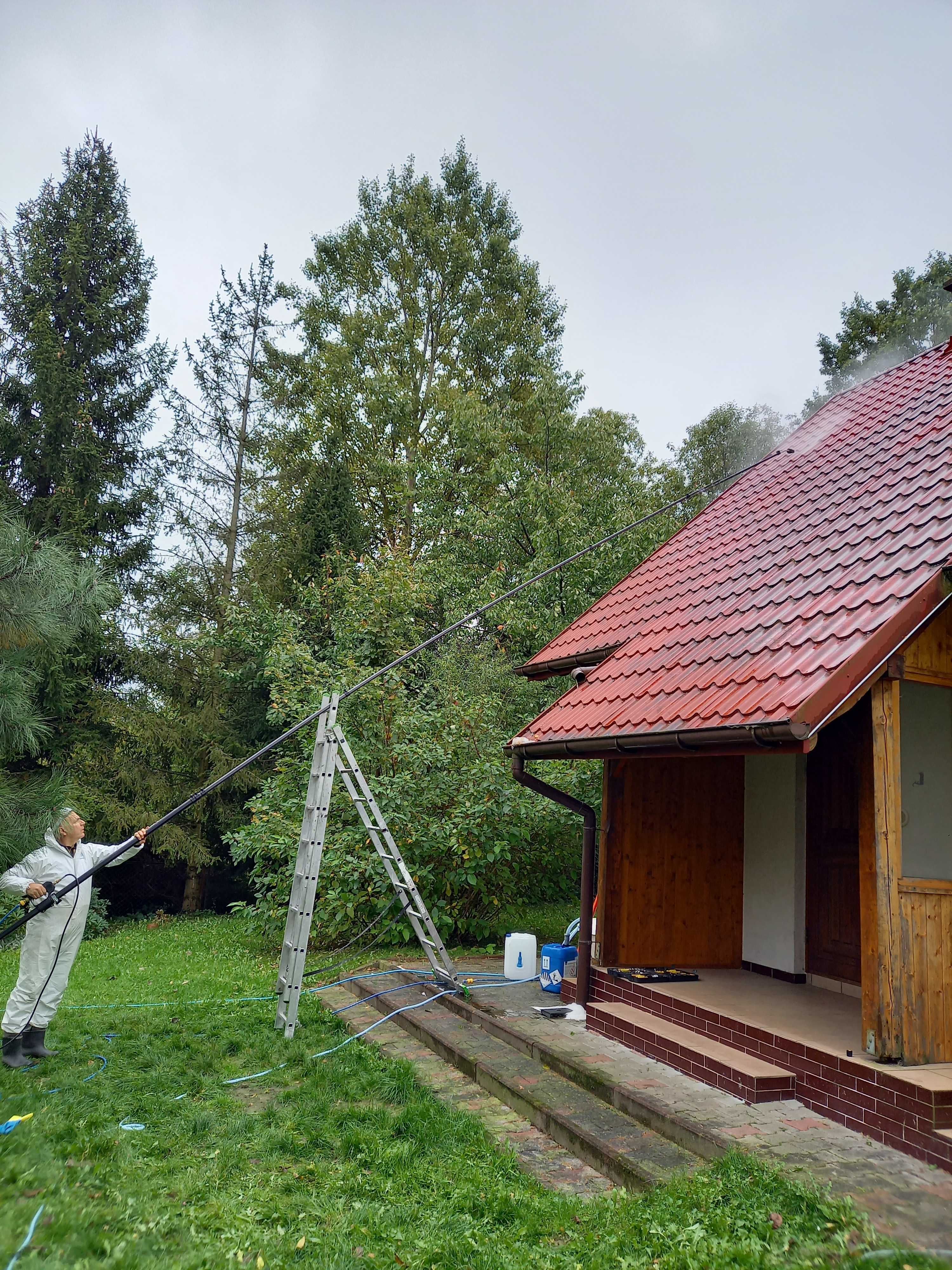 Mycie elewacji i dachów w domach jedno i wielorodzinnych, firmach