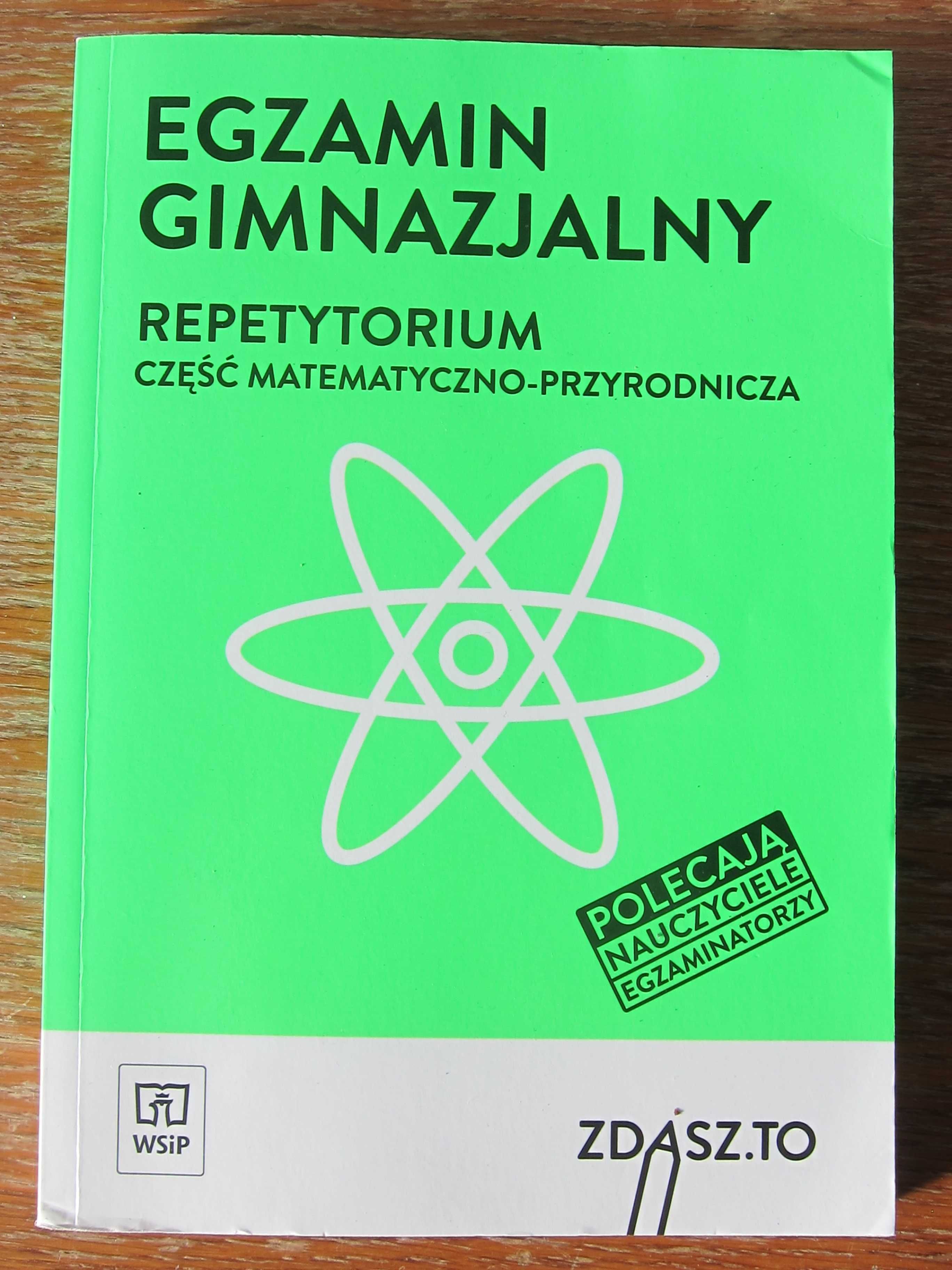 Egzamin gimnazjalny. Repetytorium. Część matematyczno-przyrodnicza