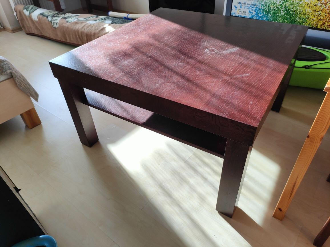 Stół drewniany solidny 105x105x60